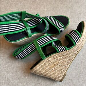 Impo Green and Black Sandals with Sporty Elastic Straps
